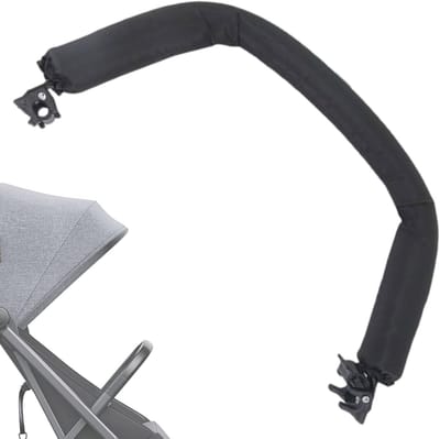 Kinderwagen Tray - Snackhouder Bumper - Onderweg Eten - Verstelbare Pasvorm - 41.5 cm Breed - Zwart