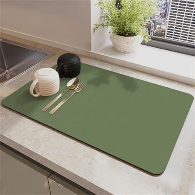 Superabsorberende Grote Mat Keuken Antislip Afdruipen Koffie Afwas Droog Sneldrogend Badkamer Afdruipmat Tafelmatten Decoratie 30x40cm