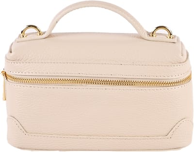Giuliano lederen schoudertas Alke - Dames - Made in Italy - Beige