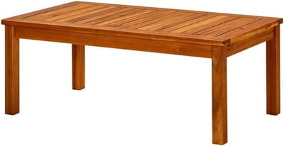 Tuinsalontafel Massief Hout - Buitentafel Hout - Ontspannen Buiten - Uniek Natuurlijk Design - 90x50x36 cm - Bruin
