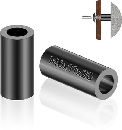 Set van 60 afstandhouders M6 x 11 x 20 mm - Kunststof isolatie-elementen voor elektronische montage