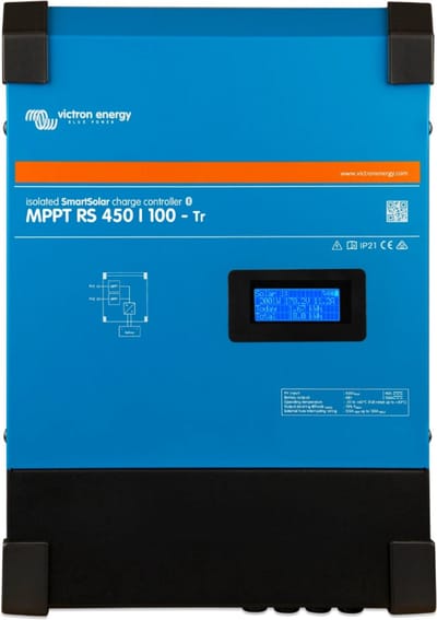Victron SmartSolar geisoleerde PV-verdeler MPPT RS 450V DC met 100A acculader en MC4 connector (SCC145110512)