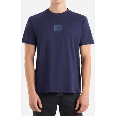 Umbro Heren Gelaagd Box Logo T-Shirt (Peacoat)