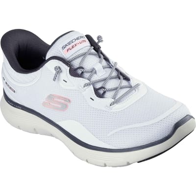 Skechers Flex Appeal 5.0 Easy Breezy Textiel Dames Wit/Multi Standaard Sneakers