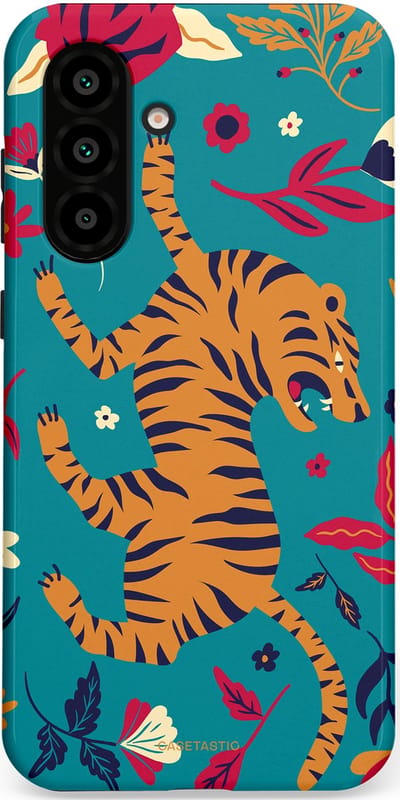 Casetastic Hoesje Geschikt voor Samsung A56 / A36 - Stijlvolle Beschermende Duo-layer Case - Gouden brul