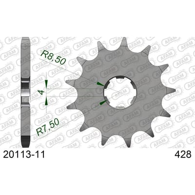 Tandwiel Afam 428 11 dents