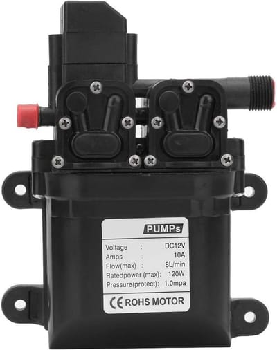 Zelfaanzuigende 12V Hogedruk Membraanwaterpomp met Automatische DrukSchakelaar