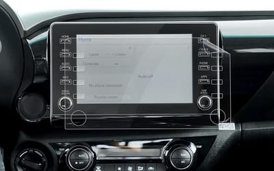 Beschermfolie voor 8 Inch Multimedia Display van Toyota Hilux VIII - Nano Navigatiefolie, Krasbestendig en Duurzaam - 2 Stuks