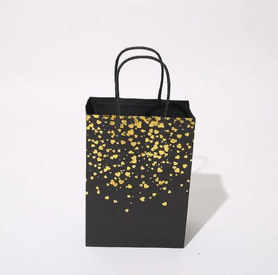 Papieren Tasjes - 5 stuks - Uitdeel Tasjes - Rose Gold - Goud - Feest - Bruiloft - Chique - Gift Tasjes - Cadeau Tasjes - Kinderfeestje Tasjes - Gift Bag - Kado Tasjes - Uitdeel Zakjes - Luxe Gift Bags - Cadeau - Tasje Met Handvat