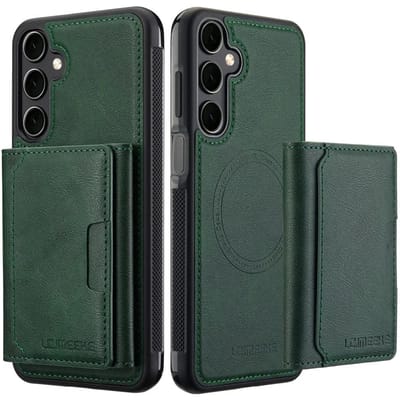 Voor MagSafe Magnetische Case Voor Samsung Galaxy S25 S26 Ultra S24 Plus S22 S21 A55 A35 A16 A15 A17 A37 A57 Afneembare Portemonneehoes Galaxy S25 FE