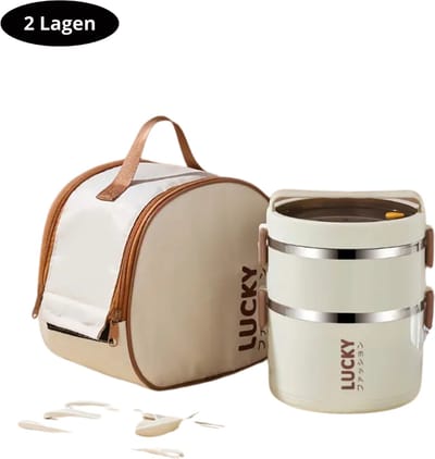 Nivard Koeltas - Koelbox - Koelelementen - Coolbox - Auto - Lunchtas - Strand - Beige - 2 Lagen