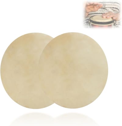 Transparante drumvellen vervanging - Consistente en heldere klank, duurzaam en ideaal voor muzikanten - Set van 2 stuks (8.5 inch)