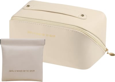 Draagbare Reiskosmetiektas Set van 2, Grote Capaciteit, Multifunctionele Make-up Tas voor Vrouwen, Ideaal voor Reizen en Organisatie van Make-up
