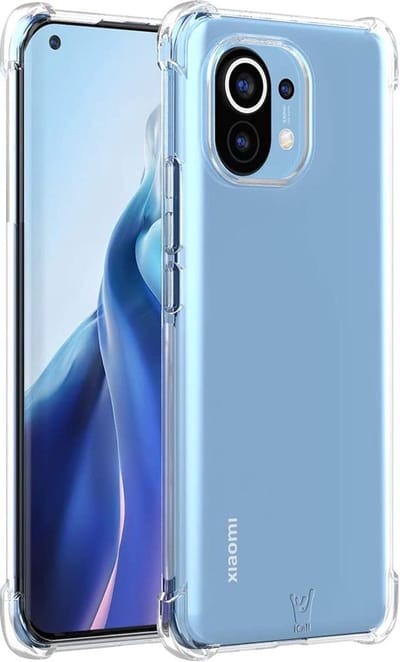 Hoesje geschikt voor Xiaomi Mi 11 - Anti Shock Proof Siliconen Back Cover Case Hoes Transparant