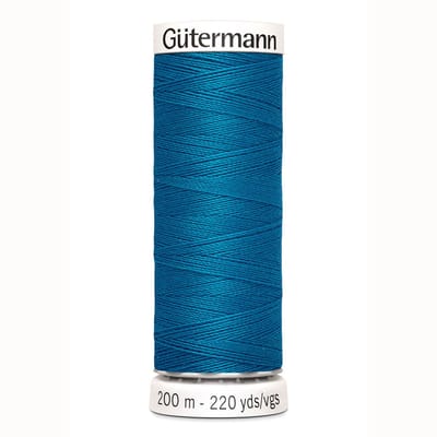 Gütermann Alles Naaigaren, Blauw  Nr. 025, 200 meter, Per stuk.