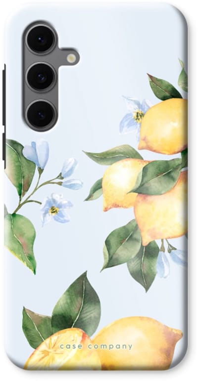 Case Company® - Hoesje geschikt voor Samsung Galaxy S24 FE hoesje - Orchard Sun - Tough Case - Maximale Bescherming alle Kanten en Schermrand
