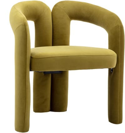 Eetkamerstoel - fluwelen eetkamerstoelen set van 2 - moderne gestoffeerde kuipstoelen - met armleuning - 64x50,5x71 cm - zitmeubel - woonkamer en keuken