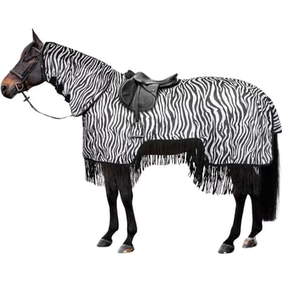 Paardenvliegendeken met franjes Horze Defender