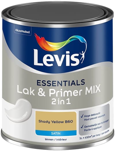 Levis - Essentials Lak & Primer Mix - Shady Yellow B60 - Mengverf - 1 L