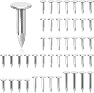 Dakviltnagels - Dakpennen - Dakbedekking Bevestigen - Verzinkt Stalen Kern - 300 Stuks - Zilver