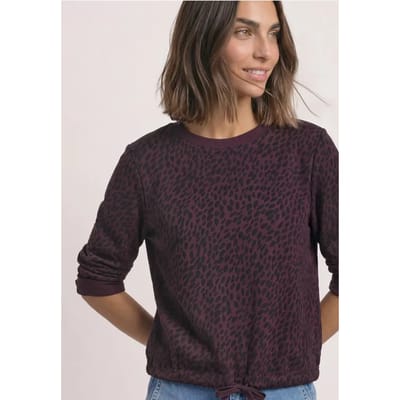 Sweatshirt met ronde hals en print