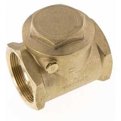 G 2'' Messing Swing Terugslagklep 10 Bar (145 Psi) NBR Zachte Seal