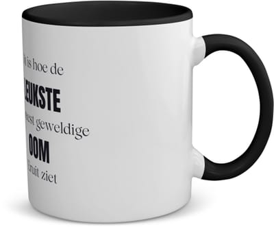 Akyol - dit is hoe de leukste en geweldige oom uit ziet koffiemok - theemok - zwart - Oom - cadeau oom - cadeau - verjaardag oom - 350 ML inhoud