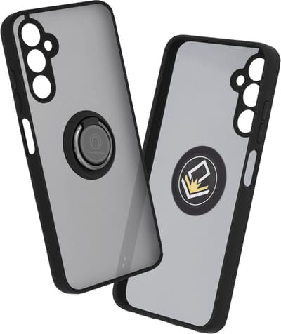 Hoesje geschikt voor Samsung Galaxy A05s - Techsuit Glinth Back Cover met ring en magneet - Zwart