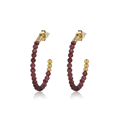 My Bendel - Goudkleurige Oorringen met Sprankelende Glasstenen - met Luxe Cadeauverpakking | Sieraden Voor Dames