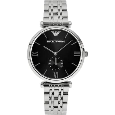 Emporio Armani Gianni Medium Métal Noir Homme Quartz AR1676 noir
