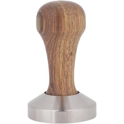 Praktische Roestvrij Staal Koffietamper Espresso Poeder Platte Pers Hamer (53mm) beige