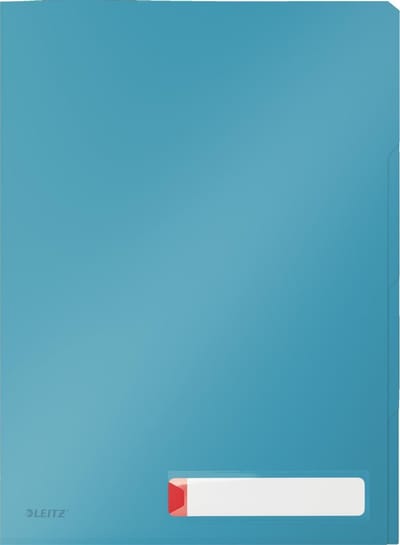 Leitz Cosy Privacy 3x Insteekmappen Met Tabbladen  - Map Met 3 Compartimenten  - Mappen Voor Privacygevoelige Documenten  - Ideaal voor Thuiskantoor/Thuiswerken - Sereen Blauw