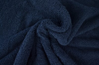 10 meter badstof - Navy - 90% katoen - 10% polyester