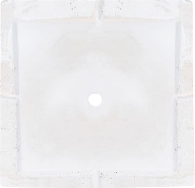 PAROS - Plantenbak - Wit - 30x30x28 cm - Klei-vezelmengsel