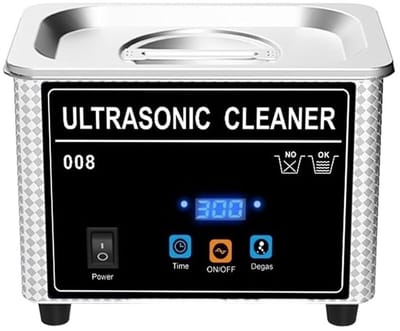 Ultrasone Reiniger - Digitale Reiniger - Sieraden Reinigen - Roestvrijstalen Bad - 800 ml - Zilver