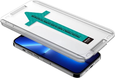 ITSkins Screenprotector geschikt voor Apple iPhone 13 Pro Max Glazen | ITSkins Supreme Screenprotector - Case Friendly + Installatie Frame