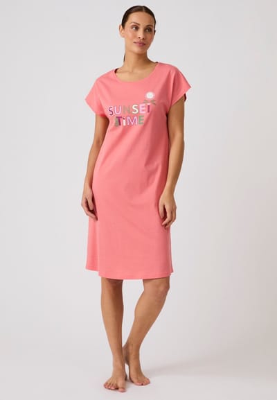 Damart - Nachthemd van puur katoen - Dames - Roze - 38-40 (S)