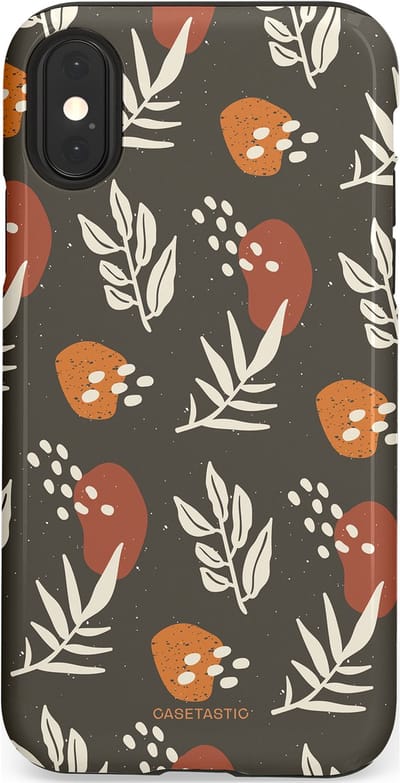 Casetastic Hoesje Geschikt voor Apple iPhone X/Xs - Stijlvolle Beschermende Duo-layer Case - Zandsteen