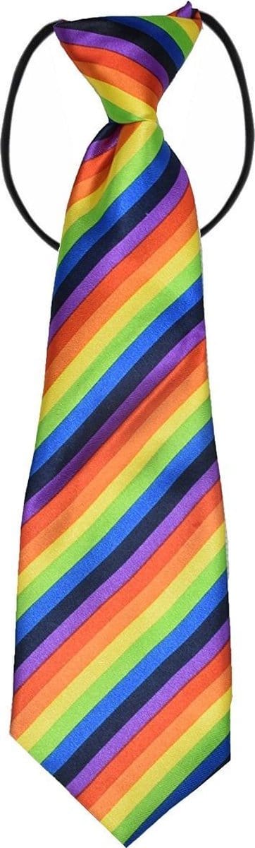 Fako Fashion - Kinderstropdas - Kinder Stropdas - Jongens Stropdas - Das - Print - Elastiek - Regenboog