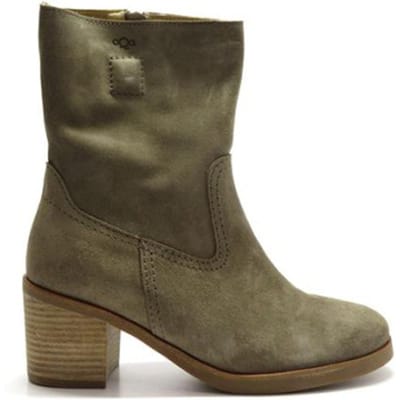 Aqa Shoes Velour elmwood A8556 A51 24 TAUPE