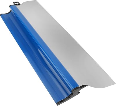 Thijox - Plamuurmes 60 cm met verwisselbaar 0,55 mm roestvrijstalen lemmet, ergonomische Z-greep voor gladde muren, ideaal voor bouwplaatsen en doe-he