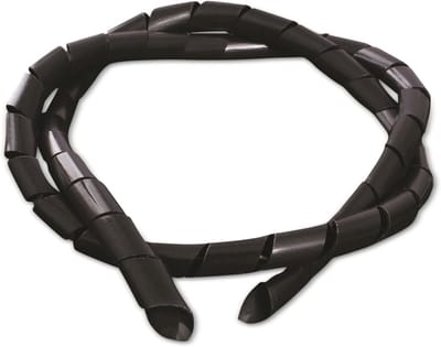 Spiralslang - Flexibele Buizen - Kabel Organisatie - Duurzaam Polyethyleen - 3-25mm 10 Meter - Zwart