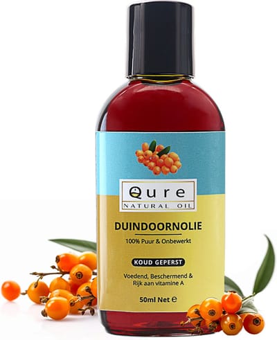 Duindoornolie 50ml | Biologisch | 100% Puur & Onbewerkt | Seabuckthorn | Duindoorn Olie voor de Huid, Haar en Lichaam | Huidolie | Haarolie