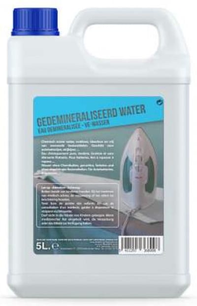 Gedemineraliseerd water - Strijkwater - osmose - accuwater - gedestilleerd water - 5L - 5000ML