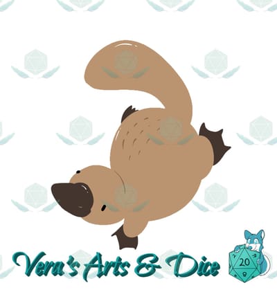 Vogelbekdier Sticker - Dieren - Schattige Vogelbekdieren Stickers - Handgemaakte Stickers - Journaling - Bullet Journal - Scrapbooking - Leuke Stickers - Laptop Sticker - Telefoon Sticker - Cute - Dier - Lief - Schattig - Wilde Dieren