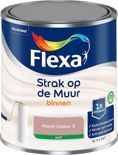 Flexa Strak Op De Muur Binnen Mat Warm Colour 3 1 L