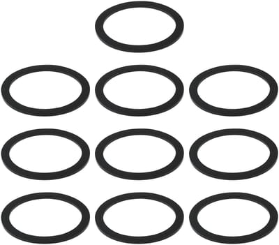 Dailygoods- Platte Seal 10 Stks - Rubber Afdichting 57x48x3mm - NBR Materiaal - SH80 Hardheid - Lekvrije Afdichting - Oliebestendig - Afdichtring