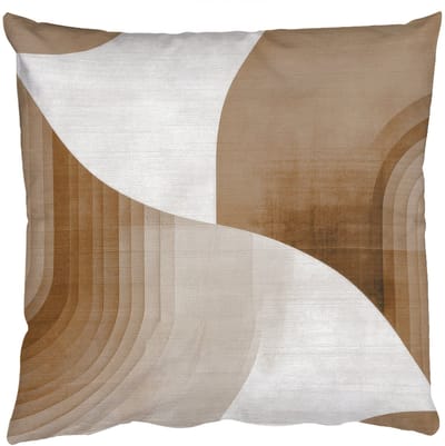Sierkussens - Kussentjes Woonkamer - 50x50 cm - Retro - Geometrische lagen - Aardetinten