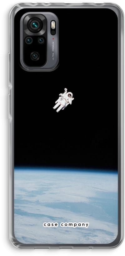 Case Company® - Hoesje geschikt voor Xiaomi Redmi Note 10 Pro hoesje - Alone in Space - Soft Cover Telefoonhoesje - Bescherming aan alle Kanten en Schermrand