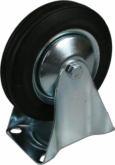 Benson Bokwiel - 160 mm - Slijtvast rubber - 130 kg draagvermogen - Verzinkt staal